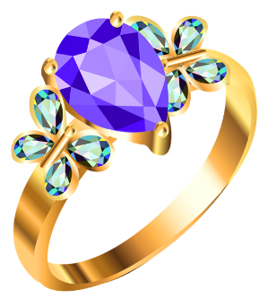 a pretty sapphire ring